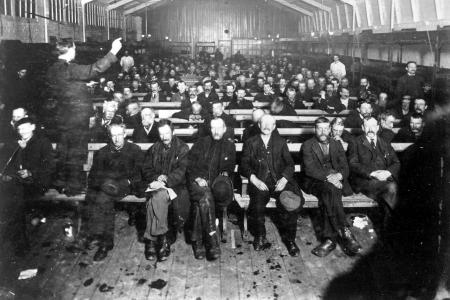 Blackfriars night meeting 1880s